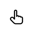 pointer finger icon vector image vector image