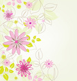 abstract flower background vector image