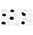line simple balloon frame for text title vector image
