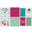 set of hand drawn christmas design elements vector image vector image