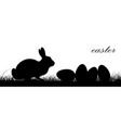 hand drawn easter background vector image