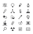 science and medical icons line vector image