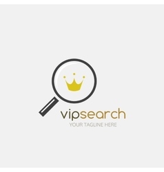 Luxury vip logo concept design for your brand Vector Image