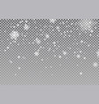snow falling background magic christmas vector image