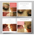 business templates for square design bi fold vector image