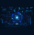 abstract technology ui futuristic concept hud vector image