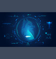 heart scan vector image