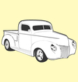 vintage car vector image