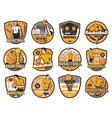 basketball tournament championship club emblems vector image vector image