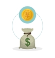 global economy design financial and money concept vector image