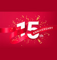 15th anniversary celebration banner template vector image vector image