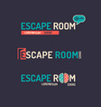 real-life room escape vector image