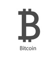 bitcoin icon for internet money crypto currency vector image