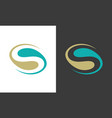 letter s abstract logo vector image vector image