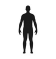 man silhouette male body silhouette vector image vector image