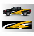 racing graphic background for truck pickup vector image vector image
