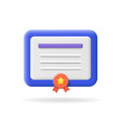 diploma certificate icon award sertification vector image