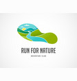 run icon symbol marathon poster and logo vector image
