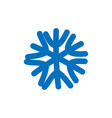 snowflake sign blue icon isolated vector image vector image