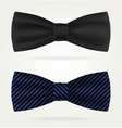 dark tie on a white background vector image