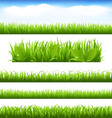 grass and sky vector image vector image
