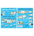 online internet security and data protection vector image vector image