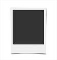 retro blank photo frame background vector image
