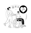 social assistance abstract concept vector image vector image