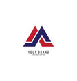 triangle infinity logo vector image vector image