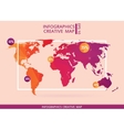 abstract creative concept map of the world vector image vector image