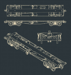 Diesel locomotive drawings Royalty Free Vector Image
