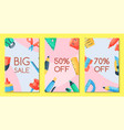 stationery sale set of banners vector image