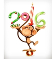 new year monkey vector image