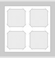 set template photo frames vector image
