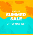 summer sale banner design vector image