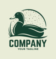 modern duck and hunting logo vector image
