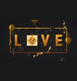 modern valentines day or love poster vector image