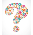 question mark speech bubble vector image vector image