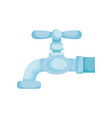 water tap faucet isolated icon vector image vector image