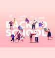 back to school parents with kids and teacher vector image