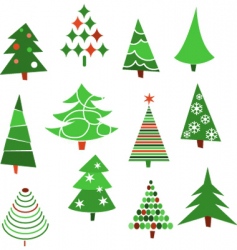 Christmas trees Royalty Free Vector Image - VectorStock