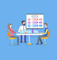 conference of colleagues business seminar ar work vector image