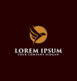 luxury flying bird logo design concept template vector image vector image