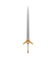 sword fantasy medieval weapon battle blade dagger vector image