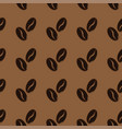 abstract coffee beans pattern brown background vector image