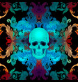 baroque seamless ornament damask style pattern vector image vector image