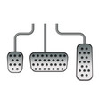 car pedals vector image