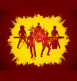 music bands graphic vector image vector image