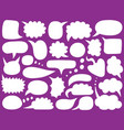 speech bubbles blank empty message balloons vector image