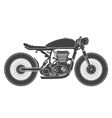 vintage motorcycle cafe racer theme vector image vector image